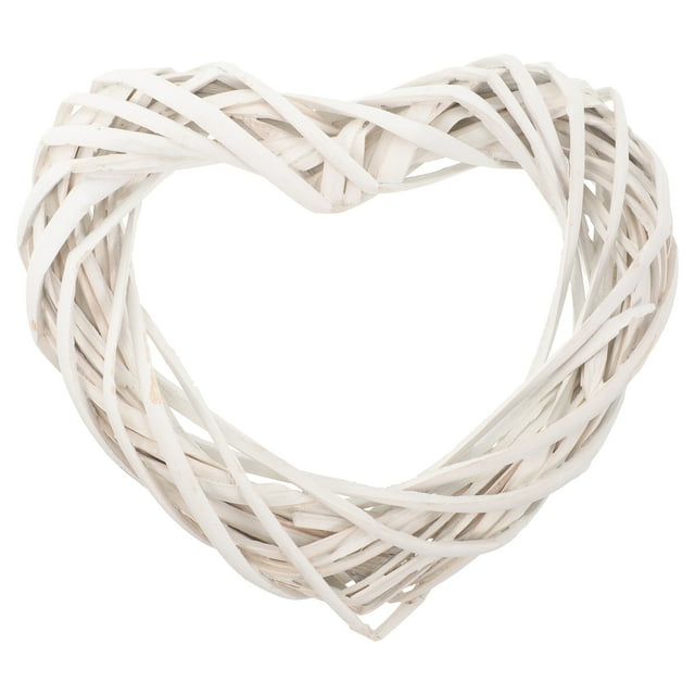 Shisuyan Heart Rattan Wreath Holiday Wreath Frame Rattan Crafts Wreath Making Frame