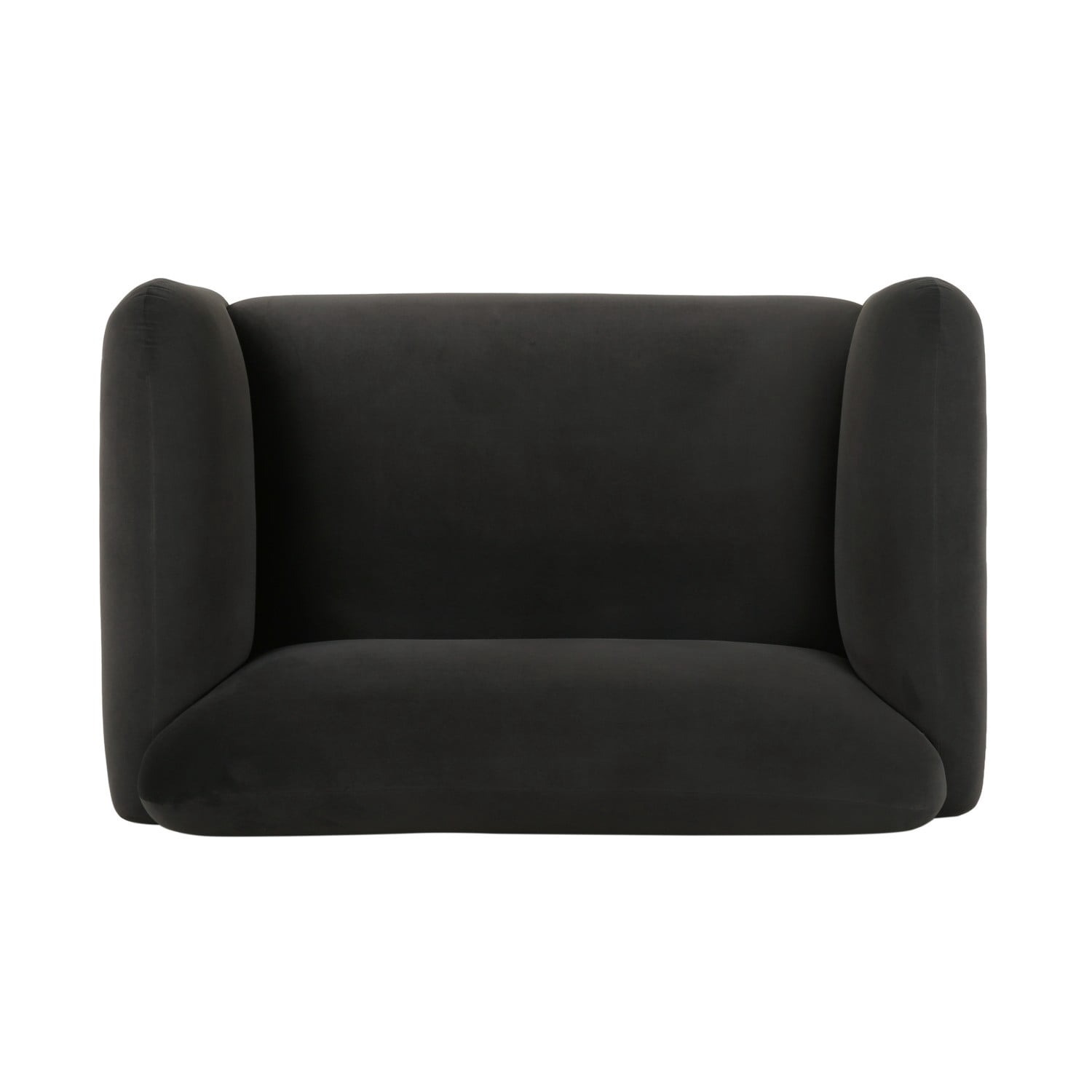 50" Loveseat Sofa 2 Seater Couch Upholstered Modern Compact Sofa with Birch Wood Legs, Small Space Couch for Living Room, Office, Reading Nook, Dark Gray