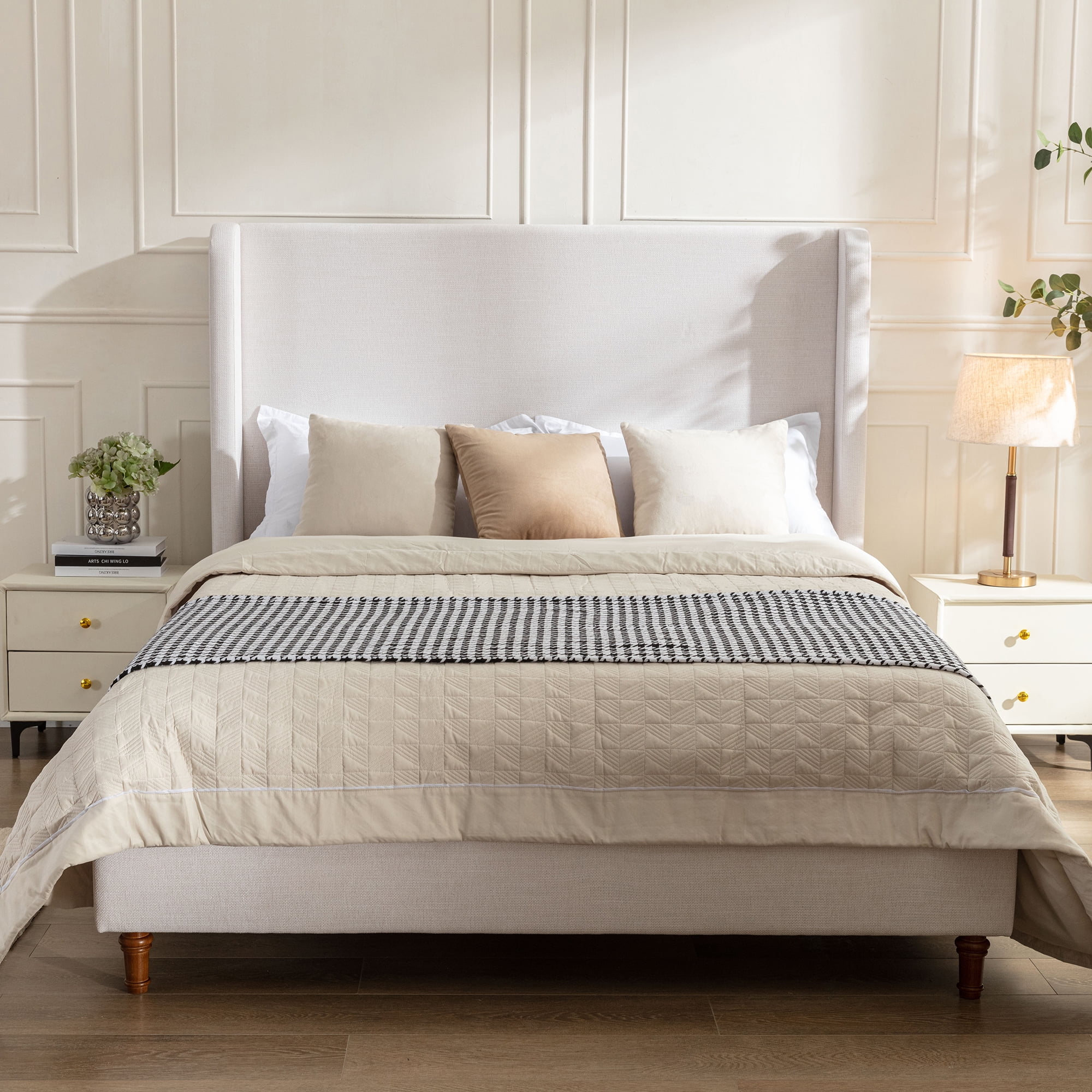 Noble House Harper Upholstered Bed Frame
