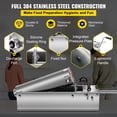 thumbnail image 4 of VEVOR 7L/15 lbs Sausage Stuffer 2 Speed CE&SGS Standards Stainless Steel Horizontal Sausage Maker, 4 of 10