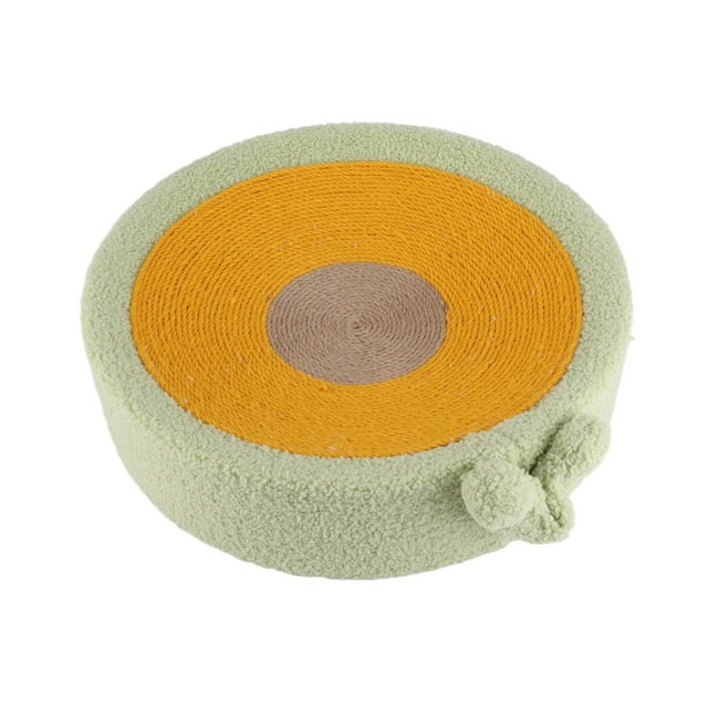 Rascador redondo de sisal para gatos, cama para afilar garras, protección para muebles, color aguacate