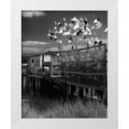thumbnail image 3 of Scott Larson 4x24 White Modern Wood Framed Wall Art Titled - Estuary II, 3 of 5