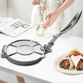 thumbnail image 2 of Stainless Steel Tortilla Press for Kitchen - 16cm Dough Press Maker for Homemade Wraps, Pancakes, Pies, 2 of 5