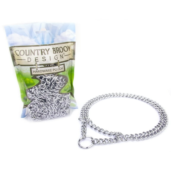 Country Brook Design® Chain Martingale Dog Collar, Small