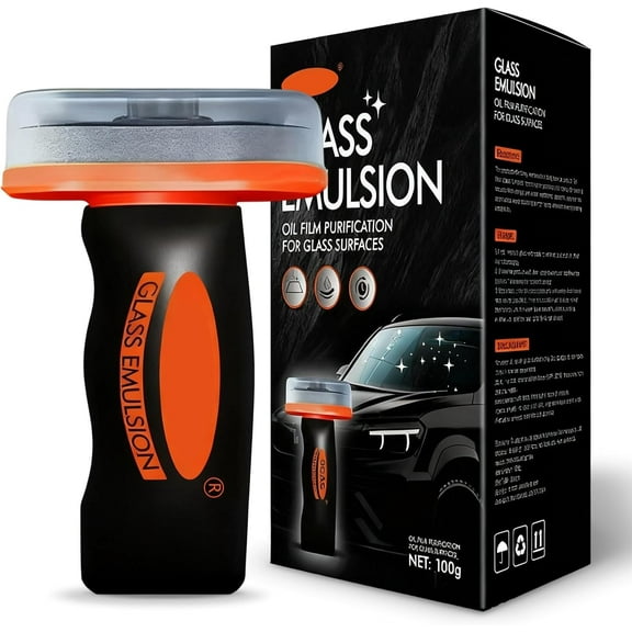 Car windshield oil film cleaner, glass coating protectant, Qifor car window cleaning brush, oil film removal, rainproof and anti-fog kit.