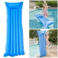 Zhuitw Inflatable Water Hammock Solid Color Swimming Mattress PVC