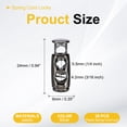 thumbnail image 2 of Uxcell Plastic Spring Cord Locks Double Hole Toggle Stopper for Drawstring Adjustment Black, 2 of 6