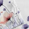 thumbnail image 5 of Floral Shower Curtain, Spring Flower Cloth Shower Curtains for Rustic Vintage Bathroom Decor, Spring Plant Shower Curtains Watercolor Floral Shower Curtain Cloth Set with Hooks, 60x72inch, Purple, 5 of 5
