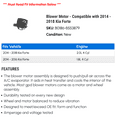 thumbnail image 2 of Blower Motor - Compatible with 2014 - 2018 Kia Forte 2015 2016 2017, 2 of 2