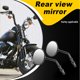 thumbnail image 5 of Paquete de 2 espejos de motocicleta 360 ° Rotación Vista posterior Anti-Shock Plegable de gran angular Visión de gran angular Repuesto de piezas para crucero Sweethay VI002043-00B, 5 of 7