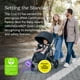 thumbnail image 3 of UPPAbaby Cruz V2 Stroller/Full-Featured Stroller with Travel System Capabilities/Toddler Seat, Bumper Bar, Bug Shield, Rain Shield Included/Gregory (Blue Mélange/Silver Frame/Saddle Leather), 3 of 5