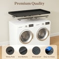 thumbnail image 4 of Lifewit Washer Dryer Countertop, Spice Type, 54" Length x 27.5" Width Melamine Covers with Edge Rails for The Top, Laundry Room Storage and Organization, Black, 4 of 9