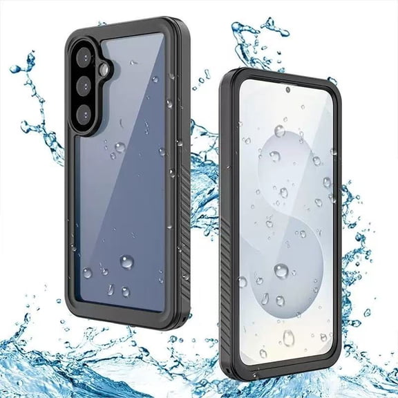 for Samsung Galaxy S26 FE Case Waterproof, Black/Clear | Built-in Lens & Screen Protector, Full Heavy Duty Protection, 12FT Military Shockproof, Dustproof, Anti-Scratched Case