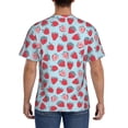 thumbnail image 2 of Naloa Strawberries Men's T-Shirt Sport T-shirt Men's Basic Tee Casual Men's Shirt, Round Neck, Short Sleeves - X-Large, 2 of 5