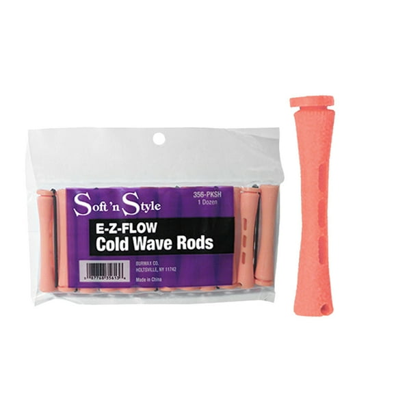 SOFT 'N STYLE E-Z-FLOW COLD WAVE RODS - SHORT PINK