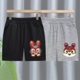 thumbnail image 2 of Odeerbi 2-10 Years Toddler Boys 2 PCS Summer Cotton Bermuda Shorts Cute Print Elastic Waist Casual Shorts, 2 of 7