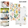 thumbnail image 6 of Yayeee 2 Pack Hand Towels for Bathroom 100% Cotton 16" x 28" Kitchen Towel, Retro Yellow Floral, 6 of 7