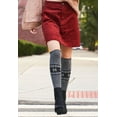thumbnail image 5 of MeMoi Women's Nordic Sparks Fair Isle Over the Knee Socks - Womens - Female, One Size, Black, 5 of 5