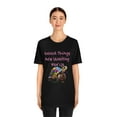 thumbnail image 4 of Good Things Are Waiting For Us Cute Rainbow Turtle Unisex Short Sleeve Tee, 4 of 8