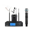 thumbnail image 1 of Full Set BETA87A Headset Lavalier Professional Wireless Microphone System Stage Performance Digital Microphone ,Easy to Use, 1 of 5