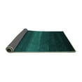 thumbnail image 2 of Ahgly Company Indoor Round Abstract Turquoise Blue Contemporary Area Rugs, 6' Round, 2 of 4