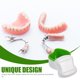 thumbnail image 3 of EeaseMX Caja para dentaduras postizas (2 unidades), caja de baño para dentaduras postizas, caja de almacenamiento con cesta de enjuague (verde + verde lago), 3 of 7