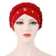 thumbnail image 5 of Gorro turbante trenzado con cuentas para mujer: elegante gorro con pañuelo para mujeres musulmanas o embarazadas, cubre el cabello con un elástico suave, apto para todas las estaciones, 5 of 6