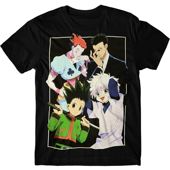 Hunter X Hunter Striking Poses T-Shirt Large Black
