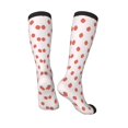 thumbnail image 4 of Fotbe Strawberry print Women's Men's Novelty Crew Socks Cotton Socks Knee High Socks for Walking,Running,Nurses,Pregnancy, 4 of 9