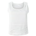 thumbnail image 4 of asdoklhq 2025 Summer Fall Womens Tops Clearance under $5 Women Sexy Casual Slim Fit Round-Neck Ribbed Sleeveless Solid Cami Tank Tops Shirts White XXL, 4 of 5