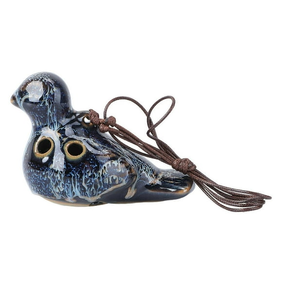 Clay Bird Ocarina Wind Musical Instrument for Beginners with Random Color
