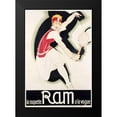 thumbnail image 2 of Vintage Apple Collection 14x18 Black Modern Framed Museum Art Print Titled - RAM Art Deco Tennis, 2 of 5