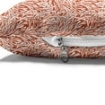 thumbnail image 4 of Summer Orange Pet Bed, Botanical Seaweed Look Coral Algae Marine Motifs Doodle Pattern, Resistant Pad for Dogs and Cats Cushion with Removable Cover, 24" x 39", Burnt Orange and White, by Ambesonne, 4 of 4