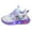 Z02-Purple, variant on Xyant Toddler Sneakers Light Up Shoes LED Flashing Lightweight Mesh Breathable Adorable Running Shoes for Girls Purple,1.5(Toddler/Little Kid)