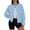 C-Blue490, variant on DHFJKG Womens Knit Sweater Crop Cardigan Striped Button Front Winter Warm Soft Cropped Jacket For Cold Weather Versatile Coat