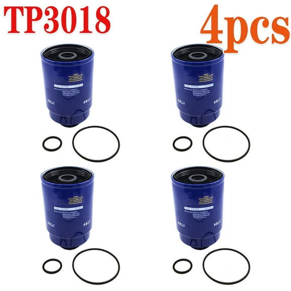 4Pcs TP3018 Fuel Filter Fit For 6.6L Duramax Diesel 2007-2015 Chevy GMC 3500HD
