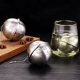 thumbnail image 3 of Joernso Stainless Steel Loose Leaf Tea Filter Infuser Seasonings Strainer with Chain, 3 of 7