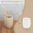 thumbnail image 3 of Evideco French Home Goods Sea Sponge Off-White Tumbler Only Chic Mid-century Modern Polyresin Bathroom Tumblers, 3 of 8