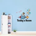 thumbnail image 2 of Custom Name Space Ride Love PlanetsWall Decal Decoration I love you to the Moon & back Adventurous Space Cartoon Rocket Decorating Ideas for Boy's Bedroom Size: 40 In(W) x 36 In(H), 2 of 5