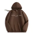 thumbnail image 3 of Sudadera con capucha y estampado de letras para mujer, primavera y otoño de 2024, sudaderas con capucha de manga larga para mujer, blusas de moda, jerséis holgados informales para mujer, 3 of 5