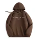 thumbnail image 3 of Sudadera con capucha y estampado de letras para mujer, primavera y otoño de 2024, sudaderas con capucha de manga larga para mujer, blusas de moda, jerséis holgados informales para mujer, 3 of 5