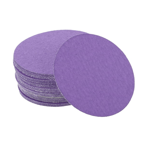 Discos de lijado Unique Bargains de 3" 120 Grit para reparación automotriz, redondos, con gancho y lazo, papel de lija de película de poliéster, 32 piezas