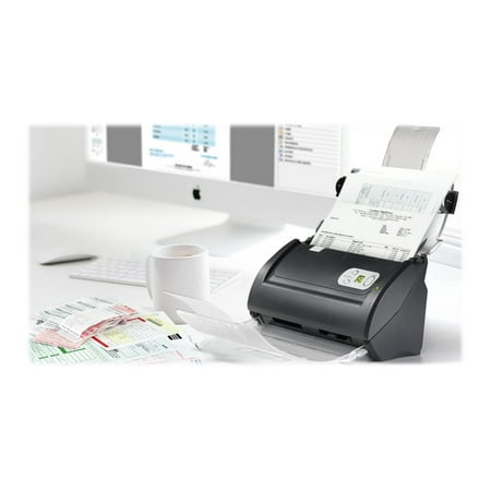 Plustek - High Speed ​​Document Scanner with Automatic Document Feeder - Black