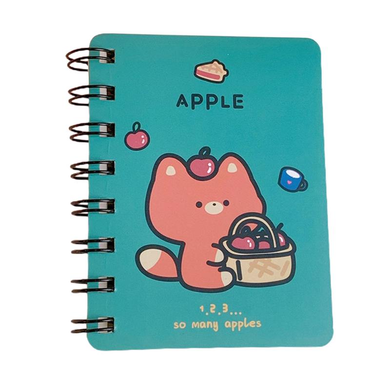 Small Spiral Notebook 3x4 Inch 4 Style Design Thick Hardcover Blank