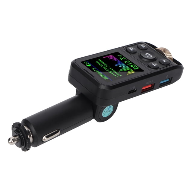 Adaptador De Cargador De Coche Bluetooth, Transmisión Sin Pérdidas De Alta Resolución Chip De Identificación Inteligente Transmisor Bluetooth Para Teléfono Celular
