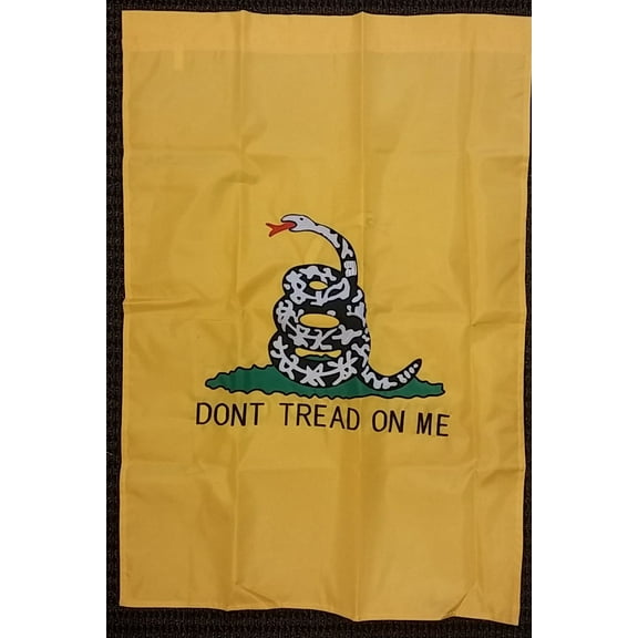 Gadsden Don’t Tread on Me Two Sided Embroidered 28x40 In Vertical Banner Flag