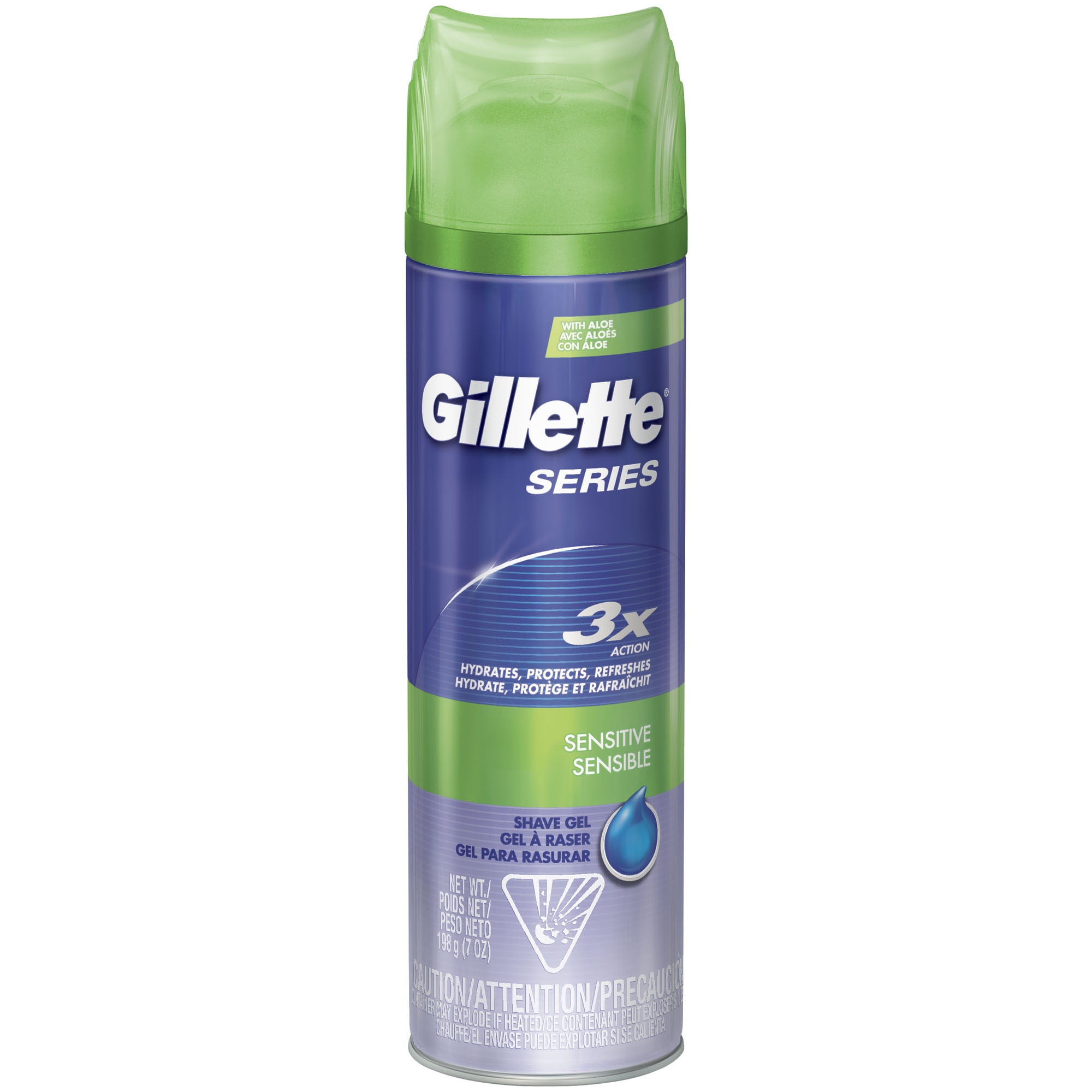 Gillette Series Shave Gel for Sensitive Skin, 7 oz