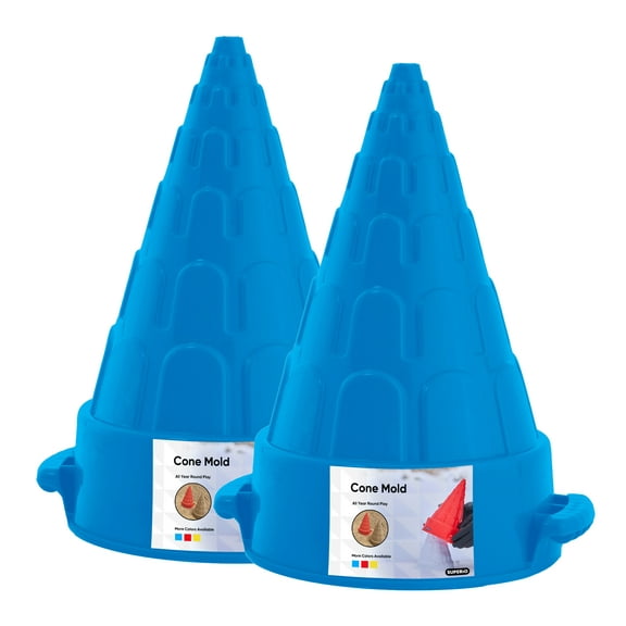 Superio Snow Sand Beach Toys Snow Igloo Sand Castle Mold Shaper, 2 Blue