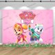 thumbnail image 3 of Fondo para fiesta de cumpleaños de Paw Patrol Skye Everest para niñas de 1, 2 y 3 años, pancarta para estudio fotográfico con flores rosas, póster decorativo, 3 of 5