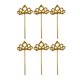 thumbnail image 2 of 6 Piezas de Fieltro para Decoración de Tartas Perfecl Selecciones de Cupcakes de Oro, 2 of 8